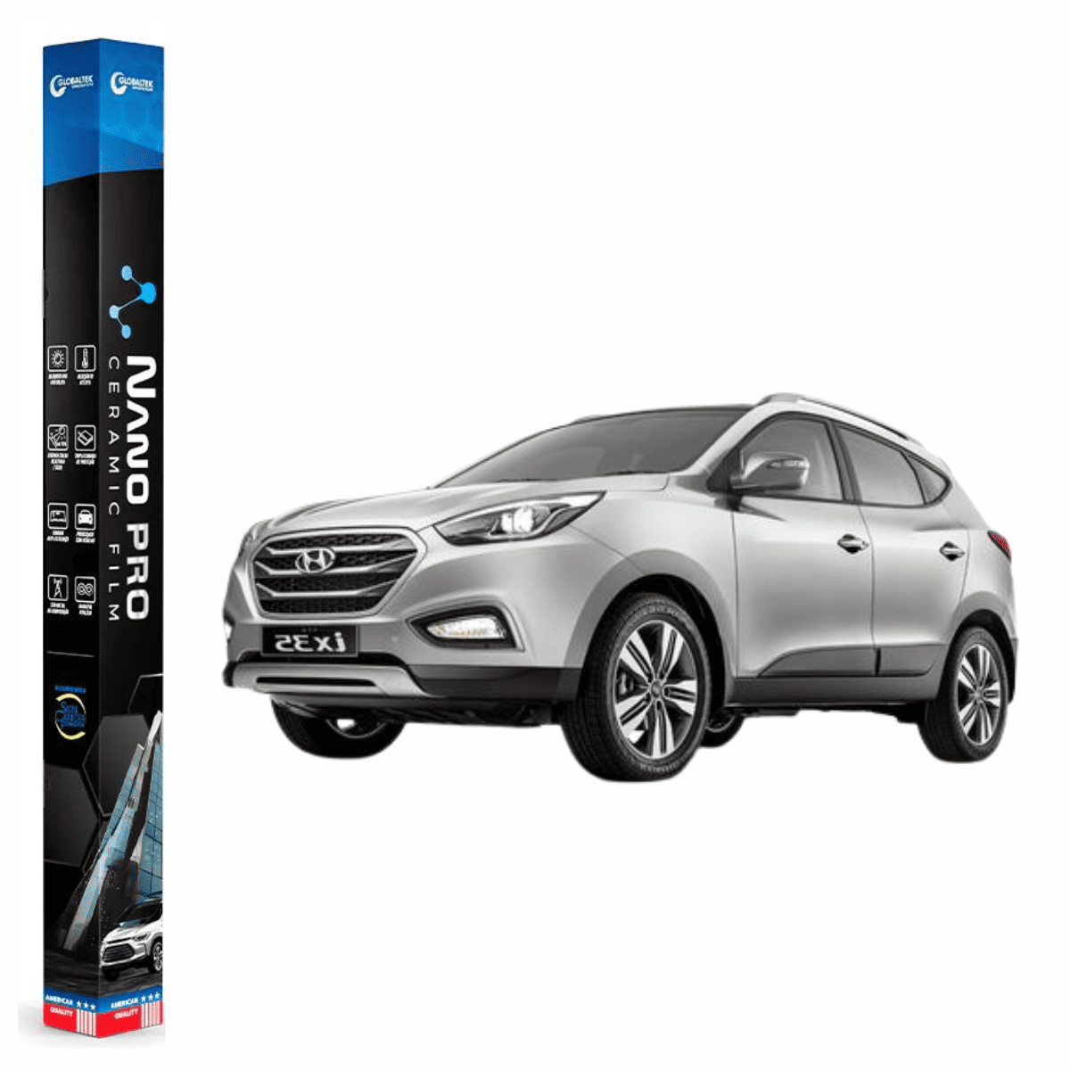 Película Insulfilm Nano Cerâmica Automotiva Térmica - HYUNDAI IX35