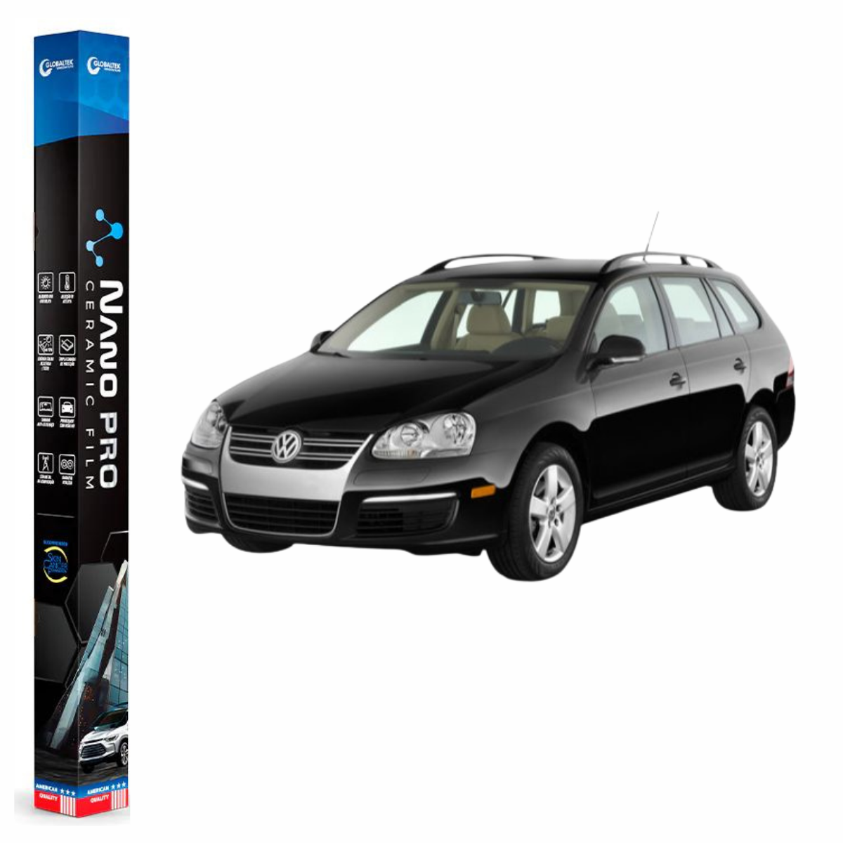 Película Insulfilm Nano Cerâmica Automotiva Térmica - VOLKSWAGEN JETTA VARIANT