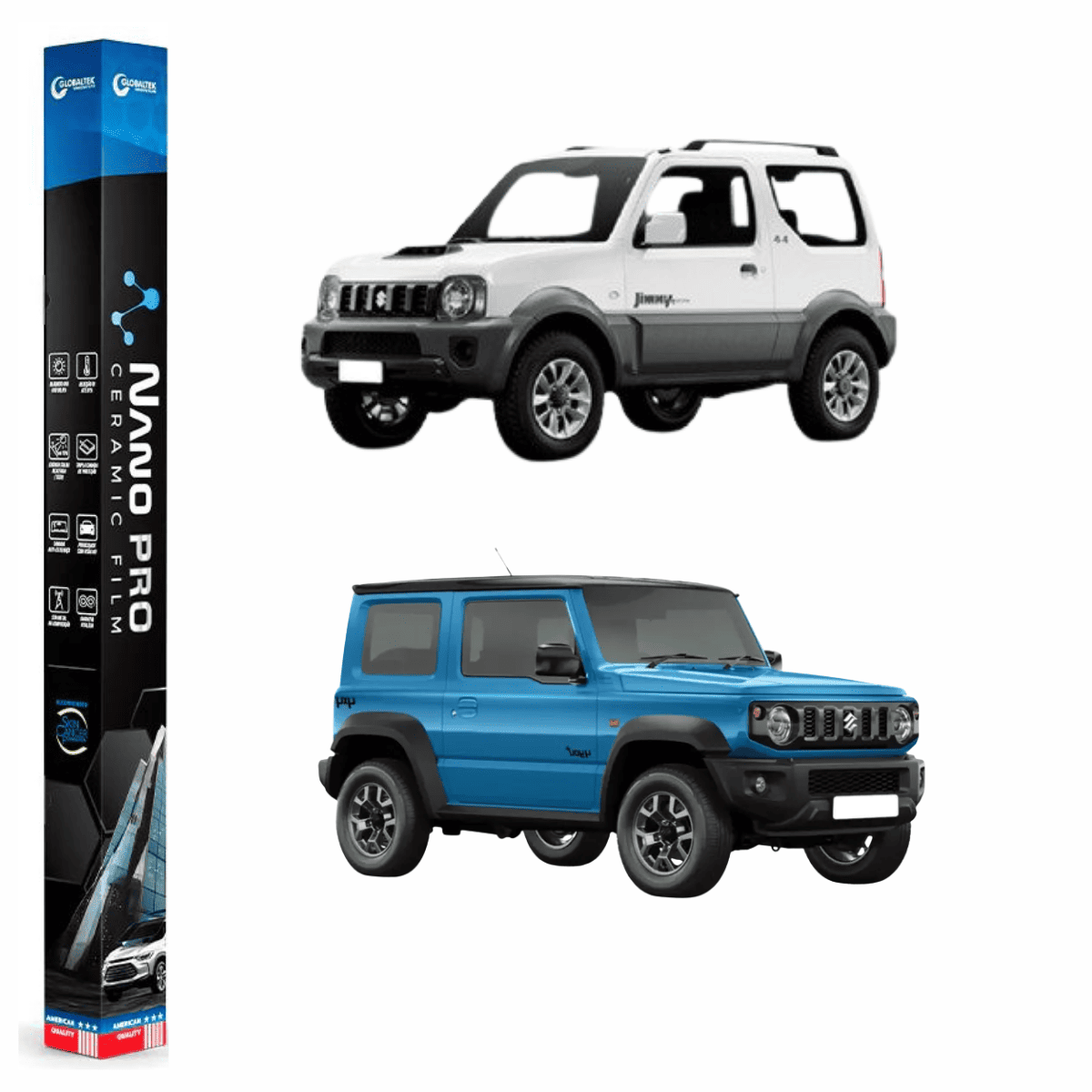 Película Insulfilm Nano Cerâmica Automotiva Térmica - SUZUKI JIMNY
