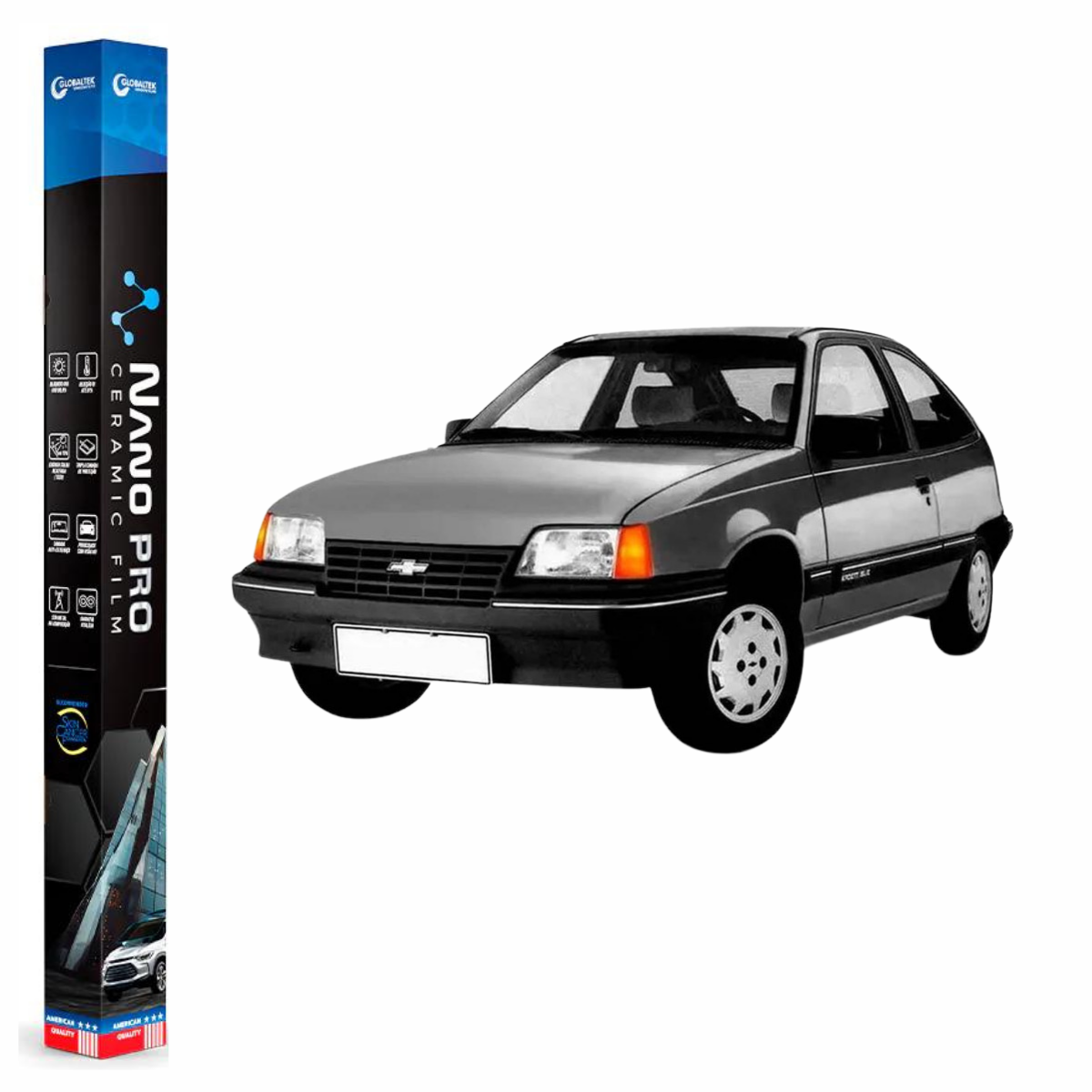 Película Insulfilm Nano Cerâmica Automotiva Térmica - CHEVROLET KADETT