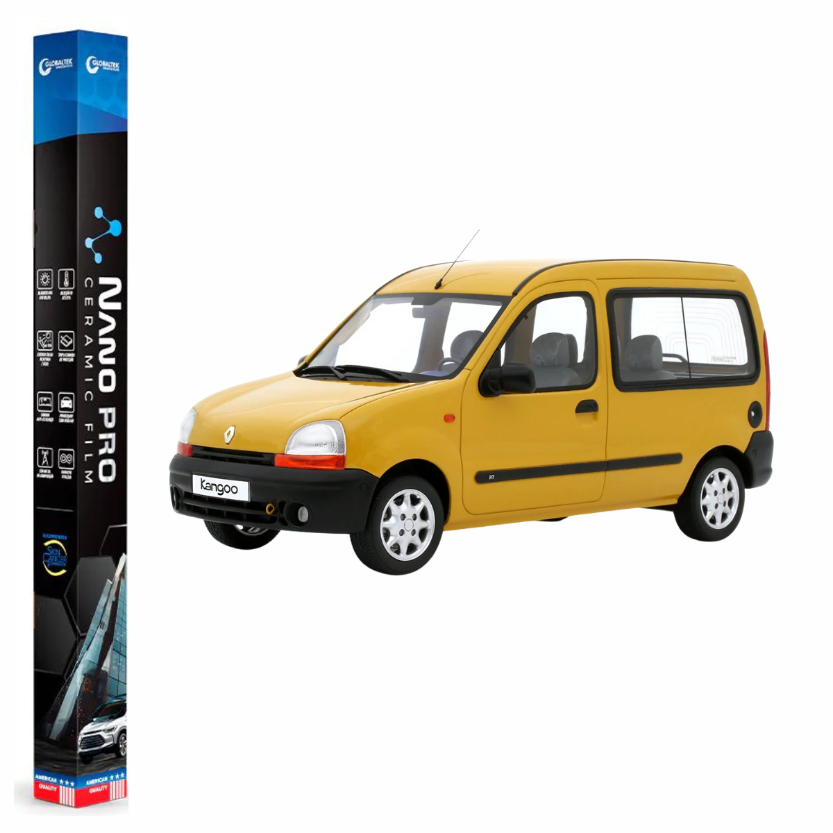 Película Insulfilm Nano Cerâmica Automotiva Térmica - RENAULT KANGOO