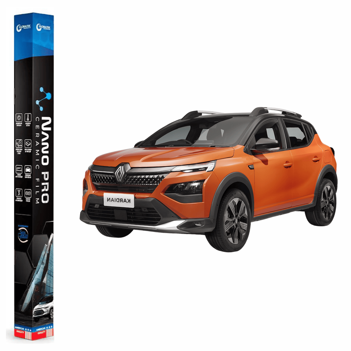 Película Insulfilm Nano Cerâmica Automotiva Térmica - RENAULT KARDIAN
