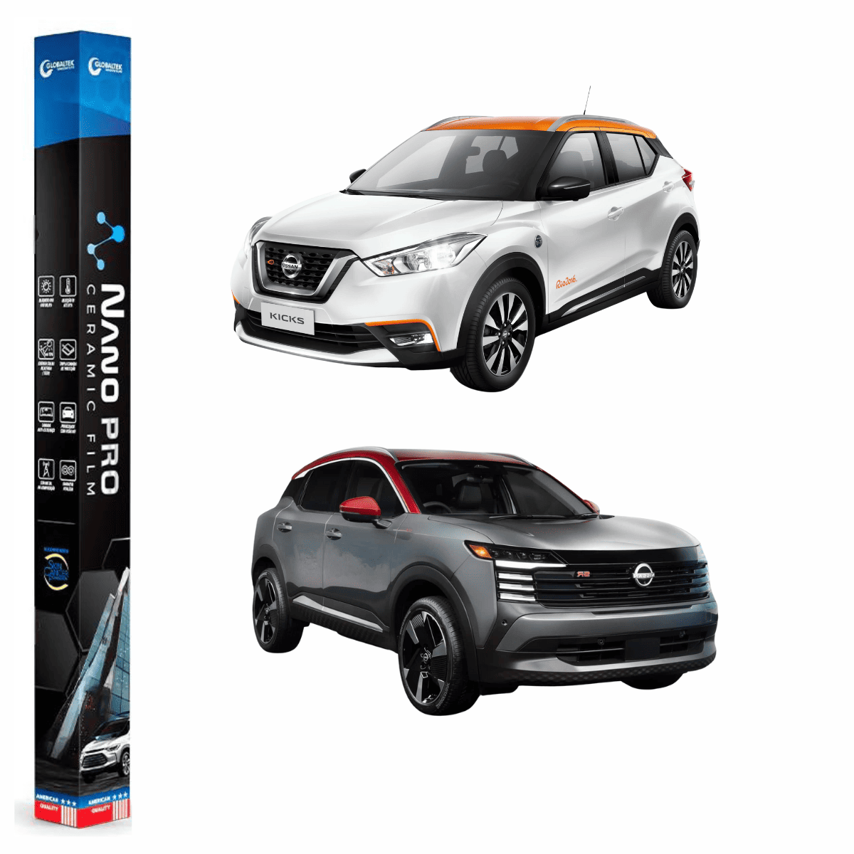 Película Insulfilm Nano Cerâmica Automotiva Térmica - NISSAN KICKS