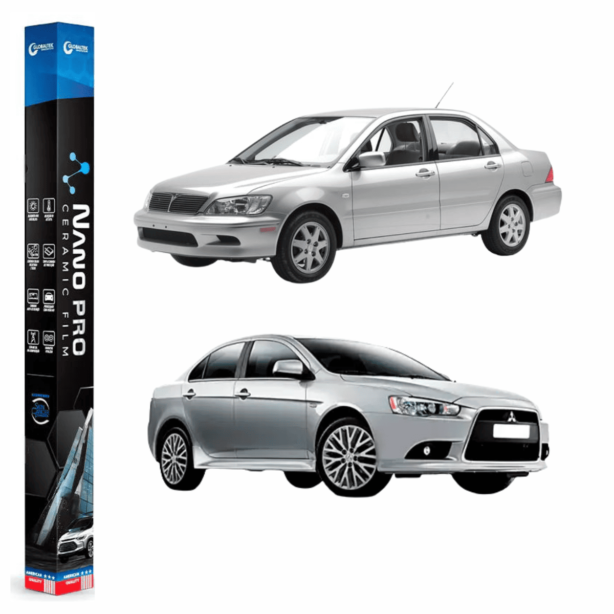Película Insulfilm Nano Cerâmica Automotiva Térmica - MITSUBISHI LANCER