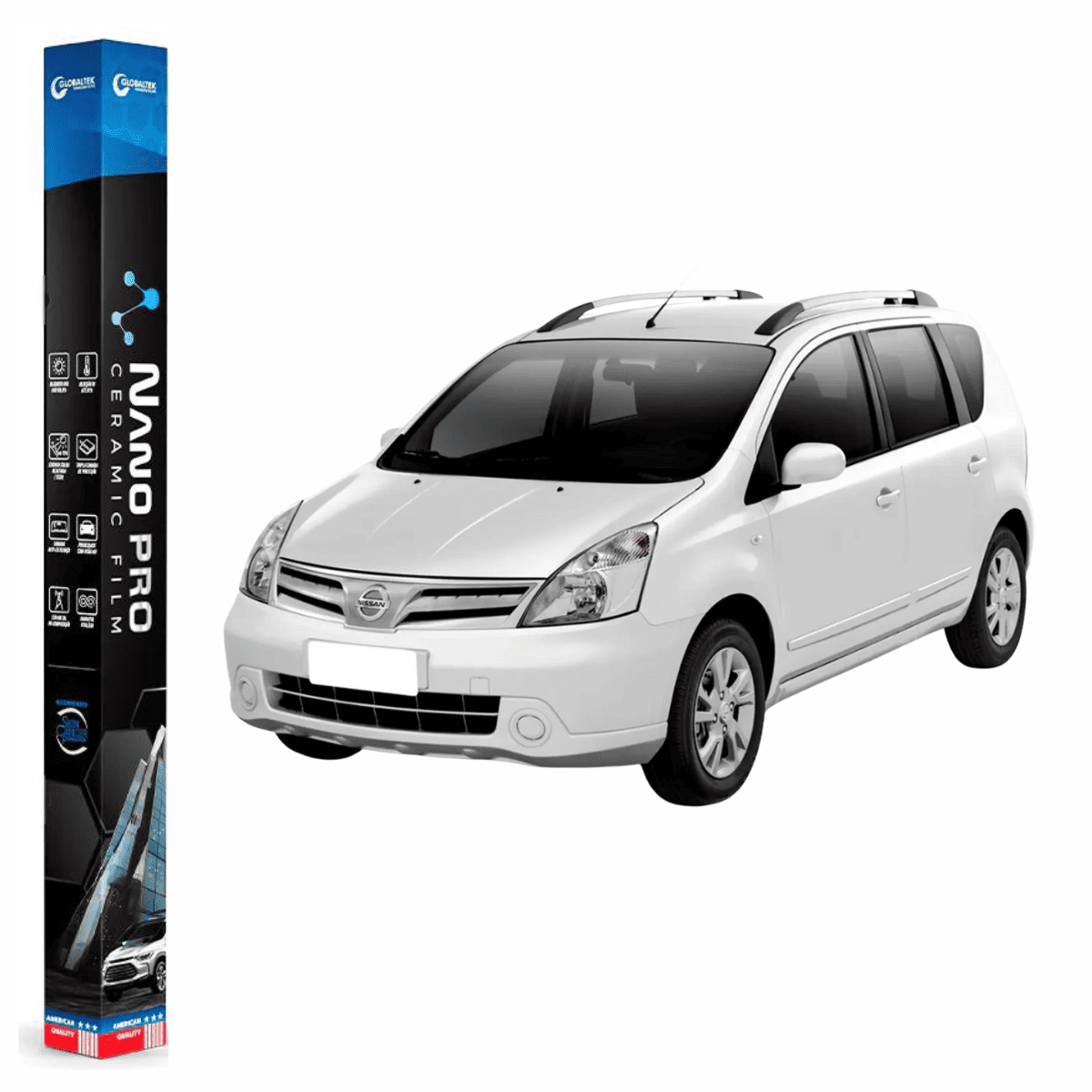 Película Insulfilm Nano Cerâmica Automotiva Térmica - NISSAN LIVINA
