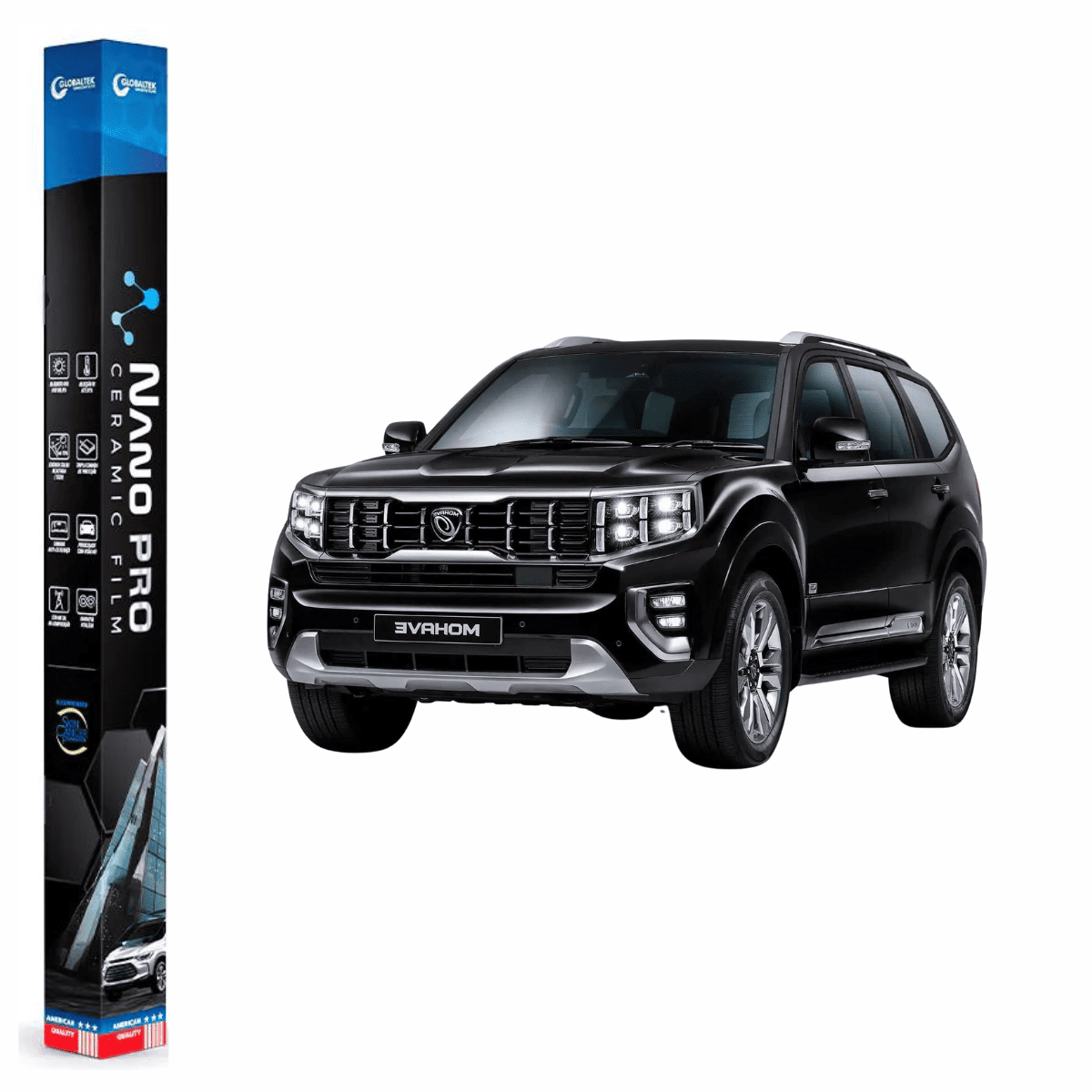 Película Insulfilm Nano Cerâmica Automotiva Térmica - KIA MOHAVE