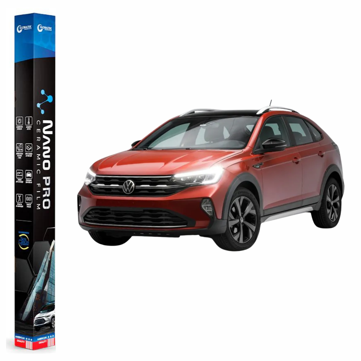 Película Insulfilm Nano Cerâmica Automotiva Térmica - VOLKSWAGEN NIVUS