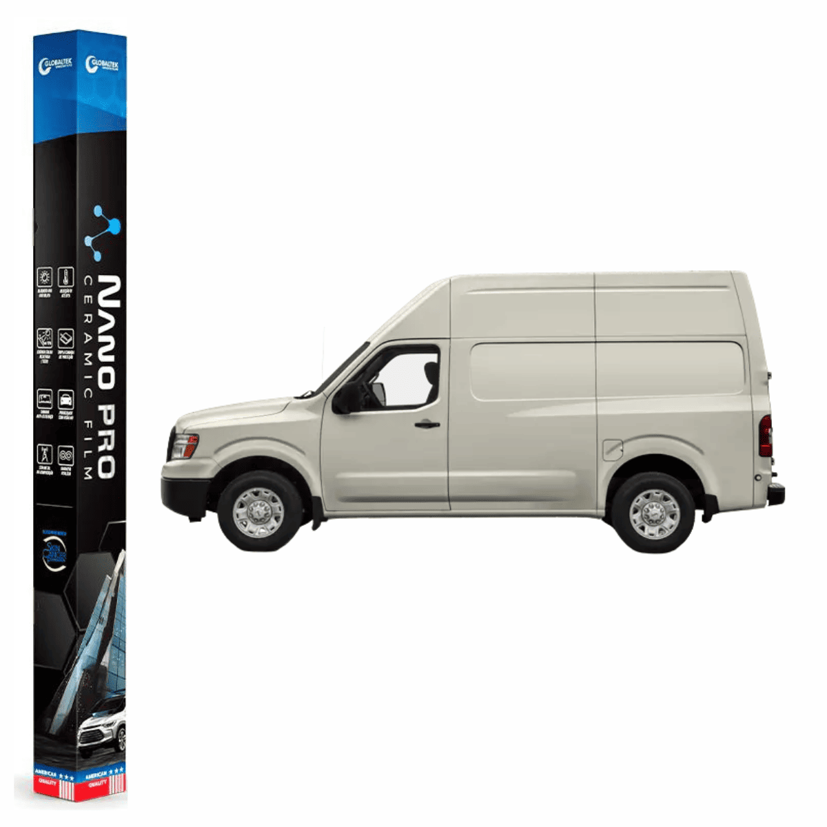 Película Insulfilm Nano Cerâmica Automotiva Térmica - NISSAN NV 2500
