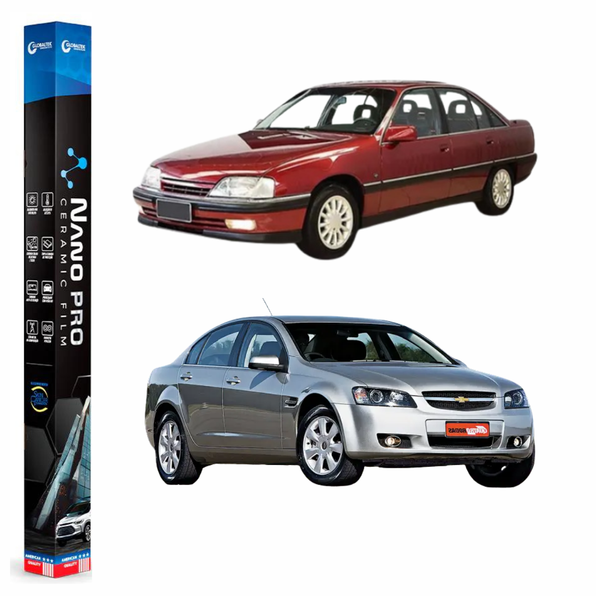 Película Insulfilm Nano Cerâmica Automotiva Térmica - CHEVROLET OMEGA