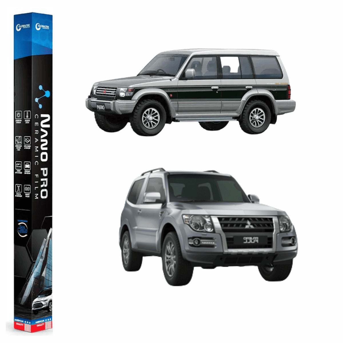 Película Insulfilm Nano Cerâmica Automotiva Térmica - MITSUBISHI PAJERO FULL