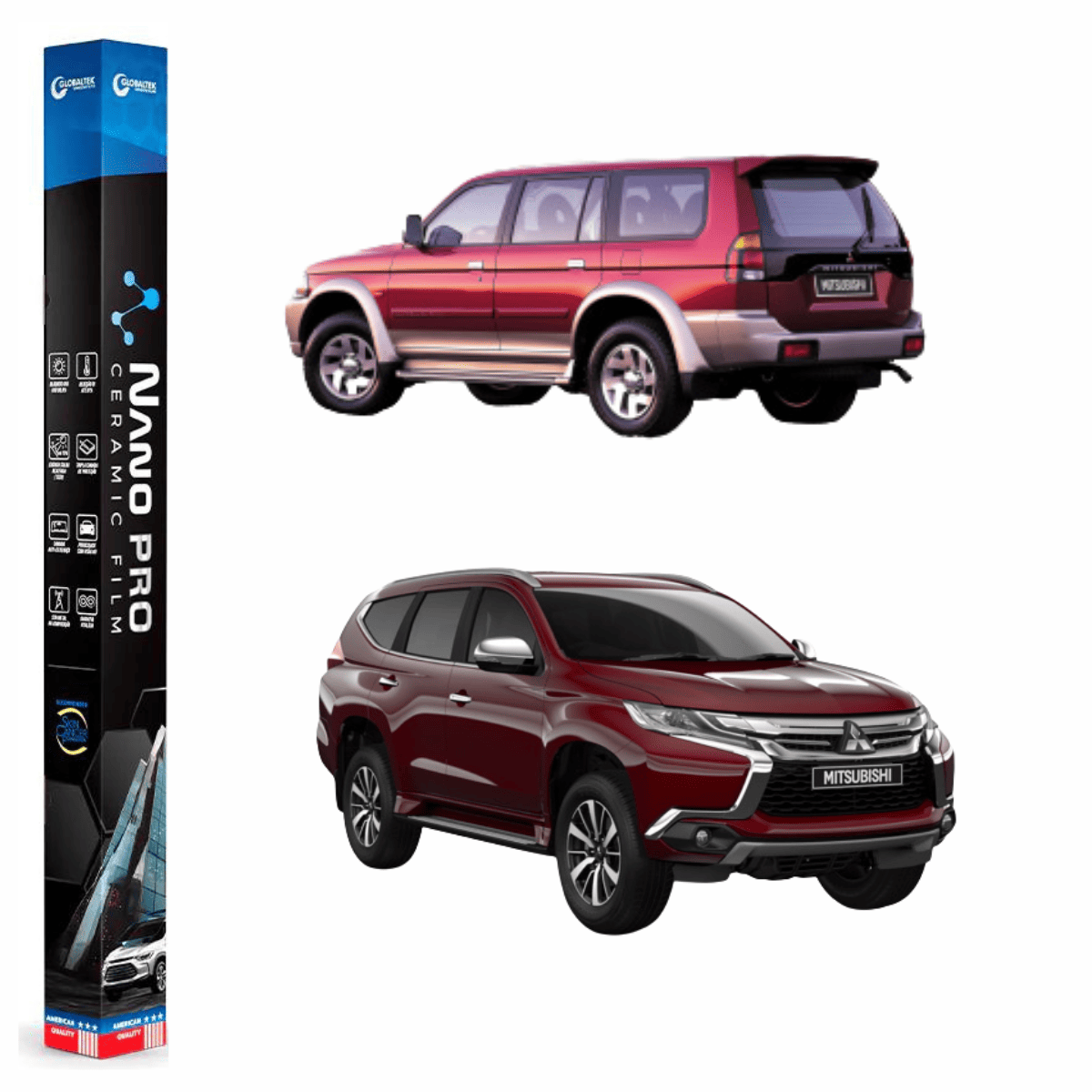 Película Insulfilm Nano Cerâmica Automotiva Térmica - MITSUBISHI PAJERO SPORT