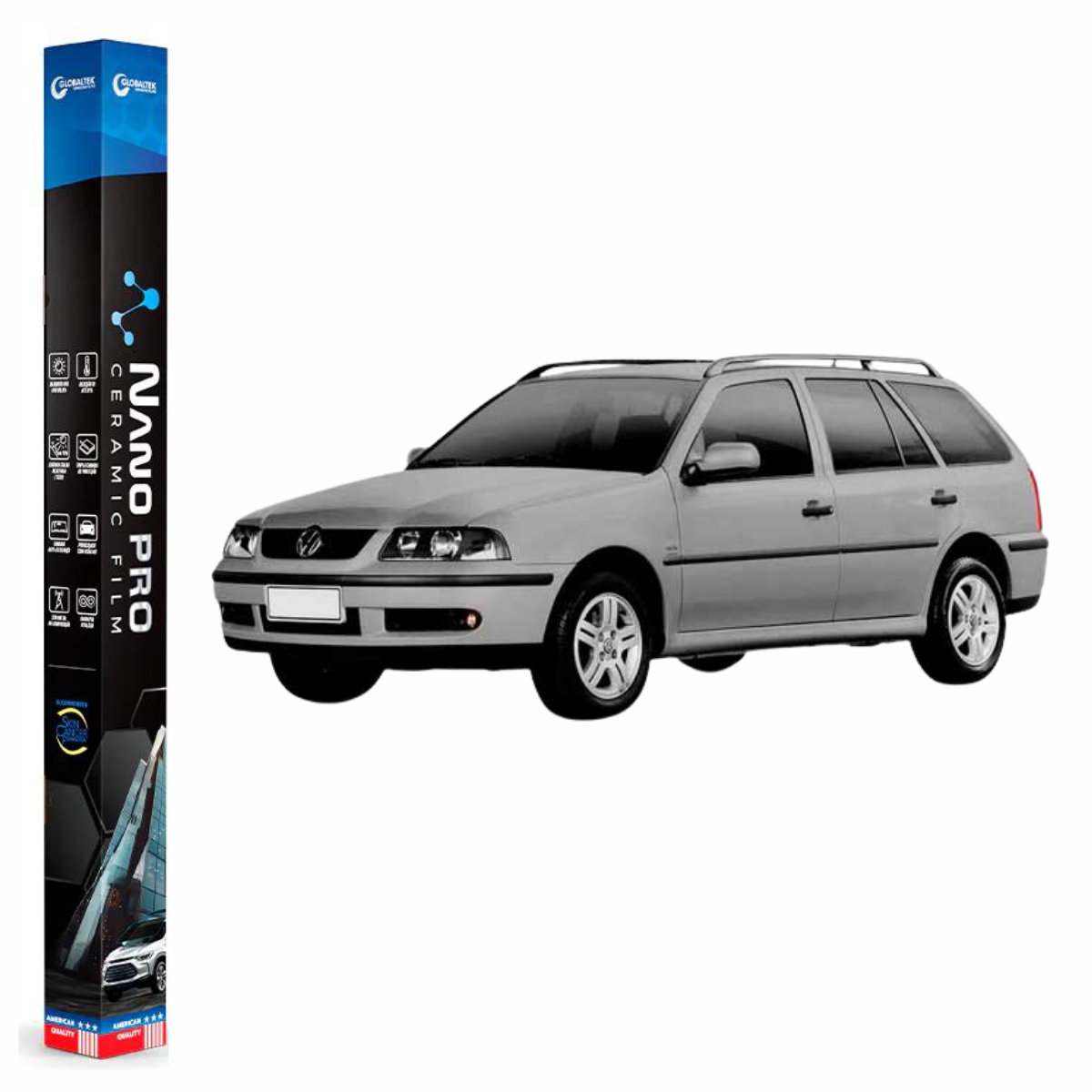 Película Insulfilm Nano Cerâmica Automotiva Térmica - VOLKSWAGEN PARATI 4 PORTAS