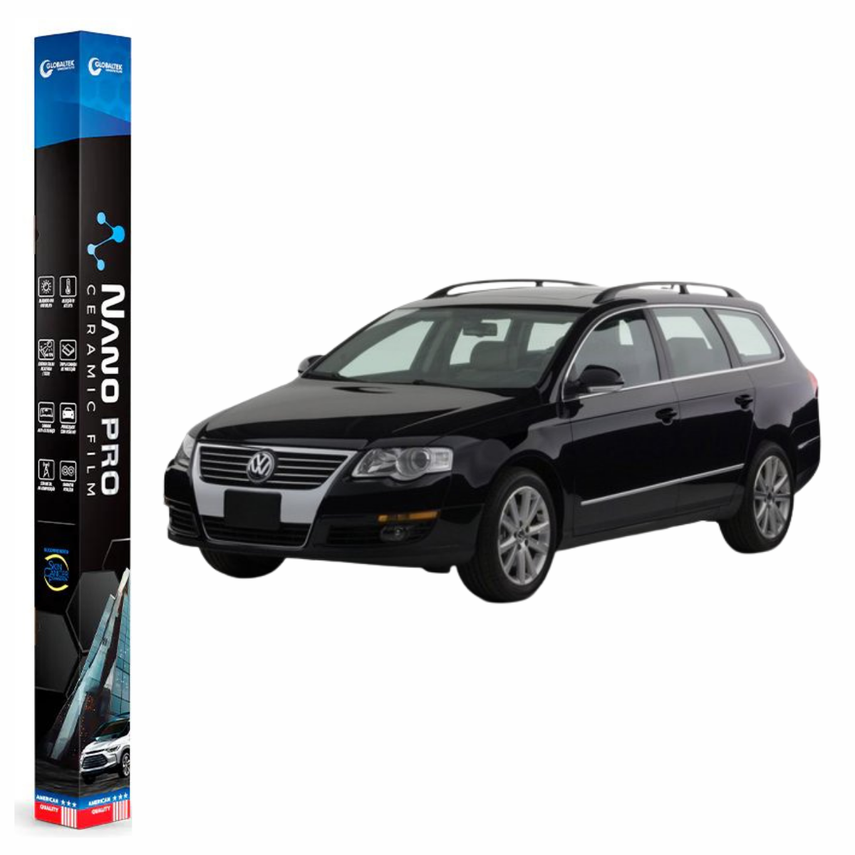 Película Insulfilm Nano Cerâmica Automotiva Térmica - VOLKSWAGEN PASSAT VARIANT