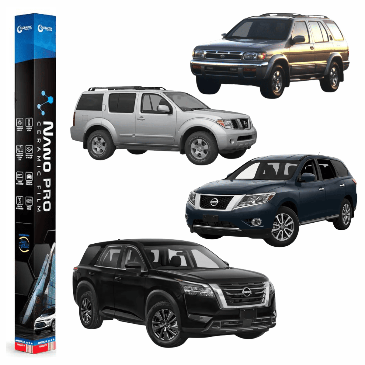 Película Insulfilm Nano Cerâmica Automotiva Térmica - NISSAN PATHFINDER