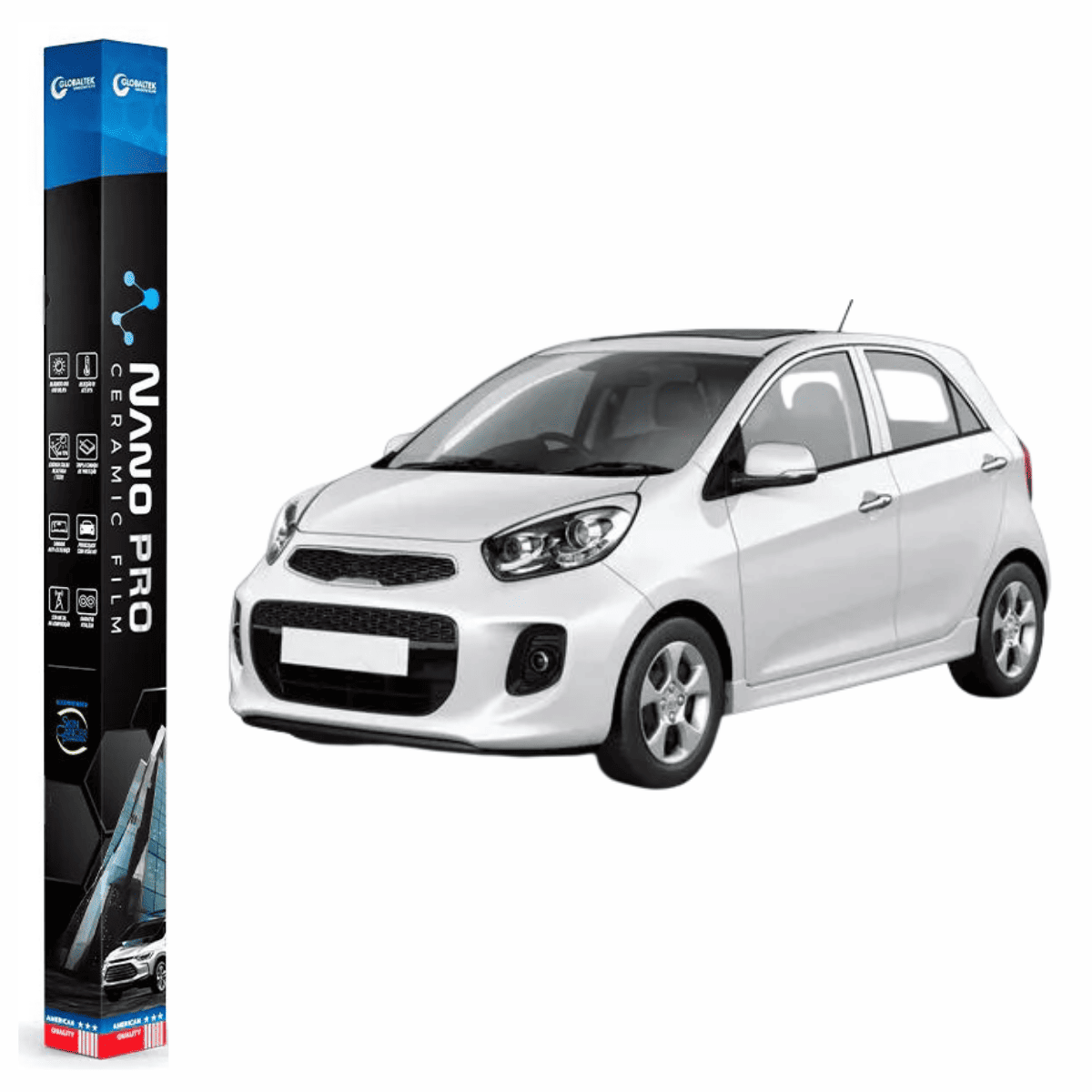 Película Insulfilm Nano Cerâmica Automotiva Térmica - KIA PICANTO