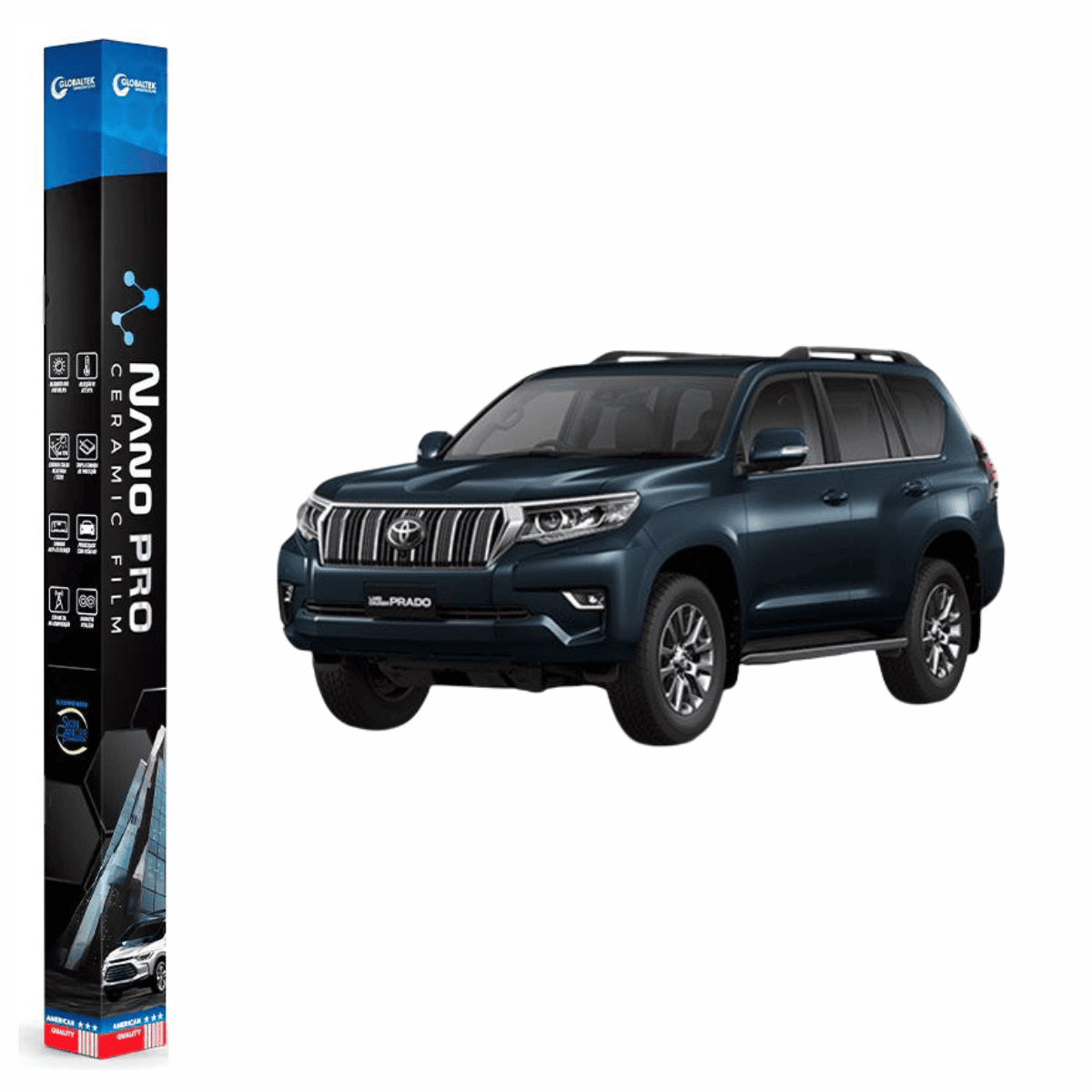 Película Insulfilm Nano Cerâmica Automotiva Térmica - TOYOTA PRADO