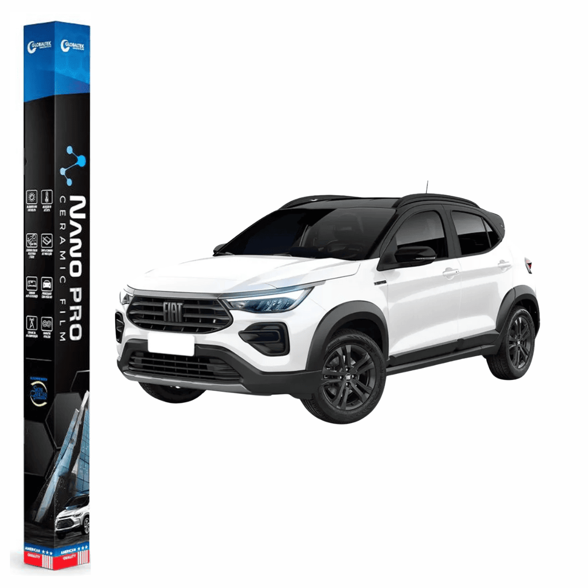 Película Insulfilm Nano Cerâmica Automotiva Térmica - FIAT PULSE