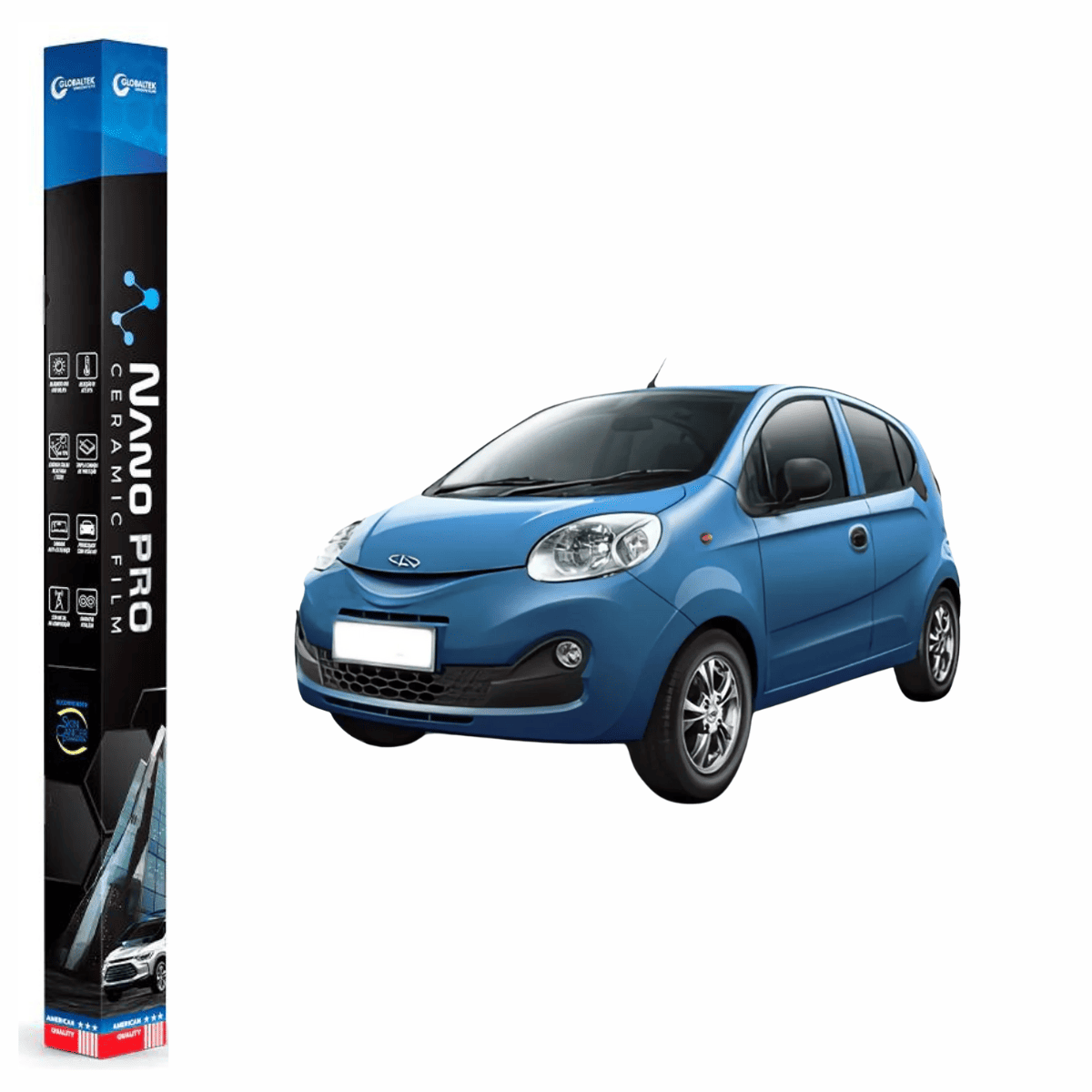 Película Insulfilm Nano Cerâmica Automotiva Térmica - CHERY QQ