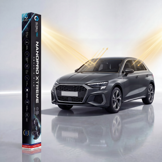 Insulfilm Nano Cerâmica Audi A3 Hatch Sportback — Compatível com Gerações 8V e 8Y Sportback (2012-2024) — Corte Computadorizado Sob Medida — Película Térmica Premium Nanopro Xtreme