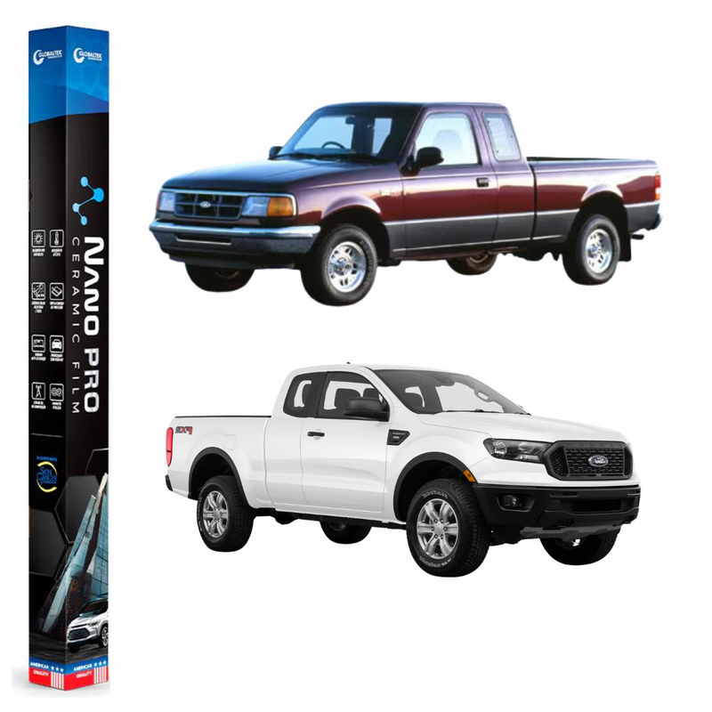 Película Insulfilm Nano Cerâmica Automotiva Térmica - FORD RANGER SUPER CAB
