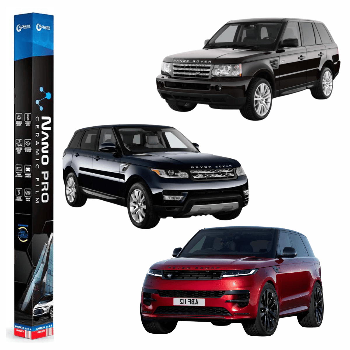 Película Insulfilm Nano Cerâmica Automotiva Térmica - LAND ROVER RANGE ROVER SPORT