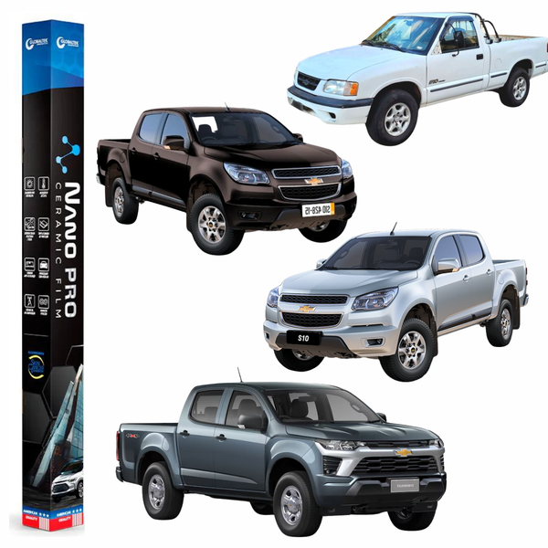 Película Insulfilm Nano Cerâmica Automotiva Térmica - S10 CABINE SIMPLES