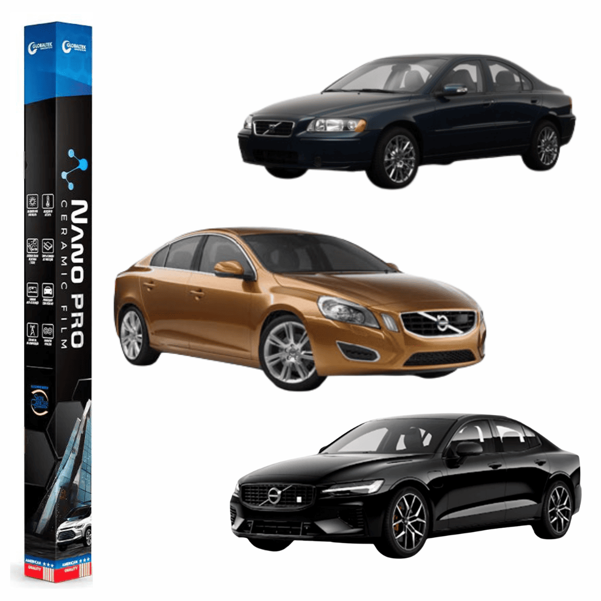 Película Insulfilm Nano Cerâmica Automotiva Térmica - VOLVO S60