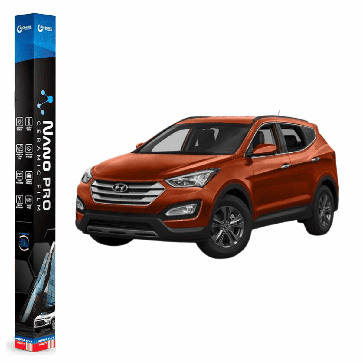 Película Insulfilm Nano Cerâmica Automotiva Térmica - HYUNDAI SANTA FE SPORT