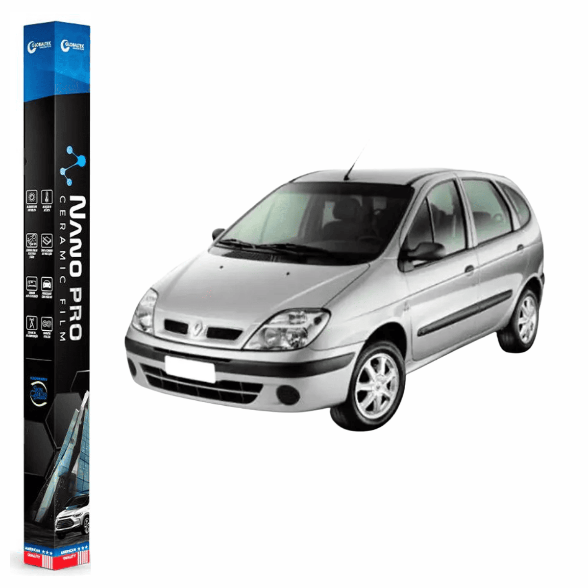 Película Insulfilm Nano Cerâmica Automotiva Térmica - RENAULT SCENIC