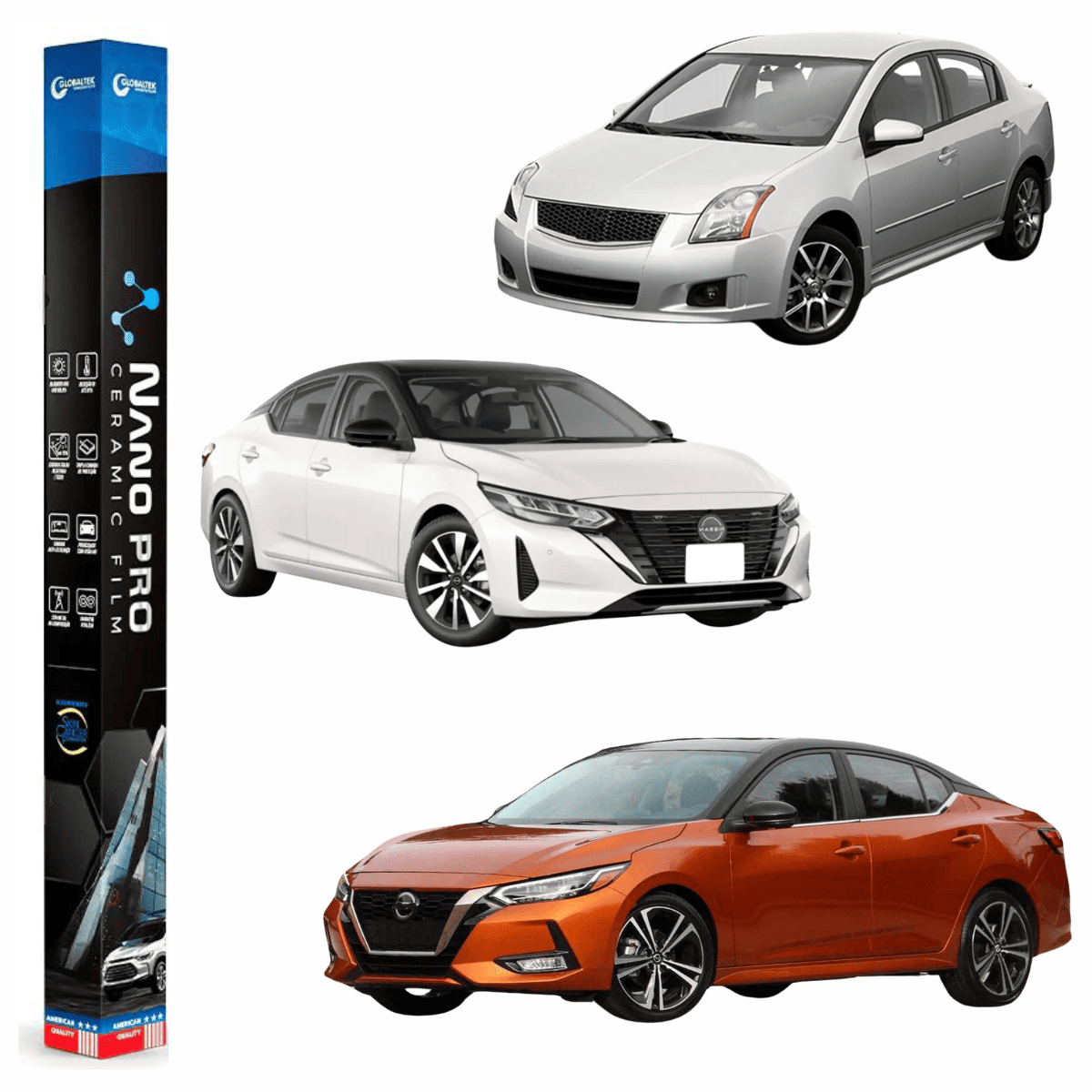 Película Insulfilm Nano Cerâmica Automotiva Térmica - NISSAN SENTRA