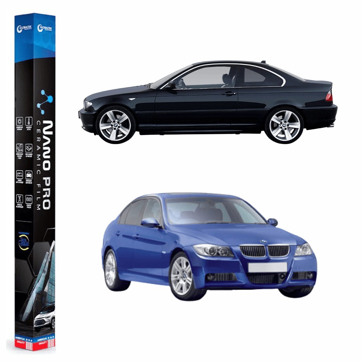 Película Insulfilm Nano Cerâmica Automotiva Térmica - BMW SERIE 3 COUPE