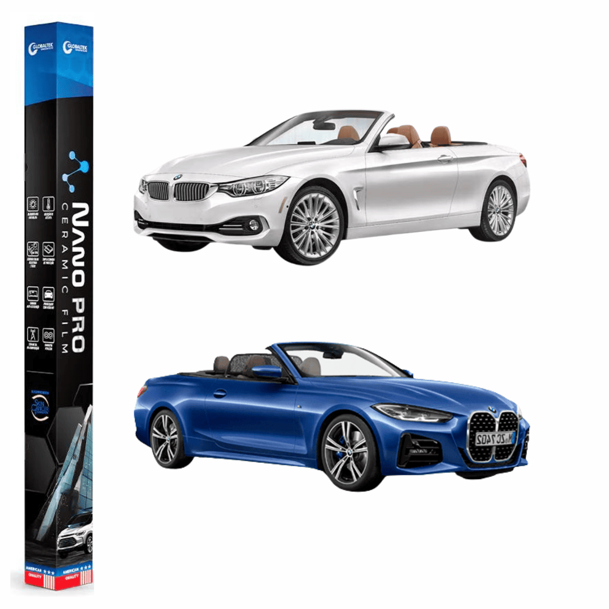 Película Insulfilm Nano Cerâmica Automotiva Térmica - BMW SERIE 4 CONVERSIVEL