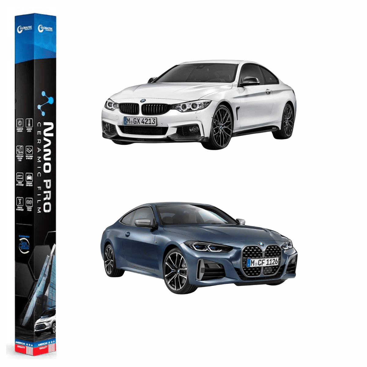 Película Insulfilm Nano Cerâmica Automotiva Térmica - BMW SERIE 4 COUPE