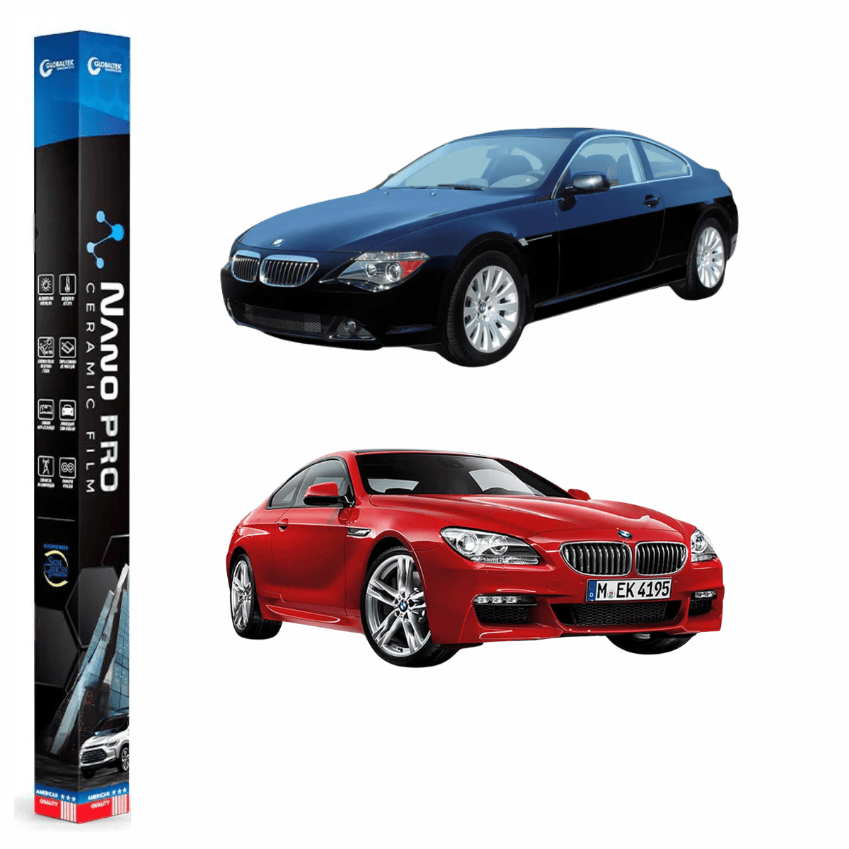 Película Insulfilm Nano Cerâmica Automotiva Térmica - BMW SERIE 6 COUPE
