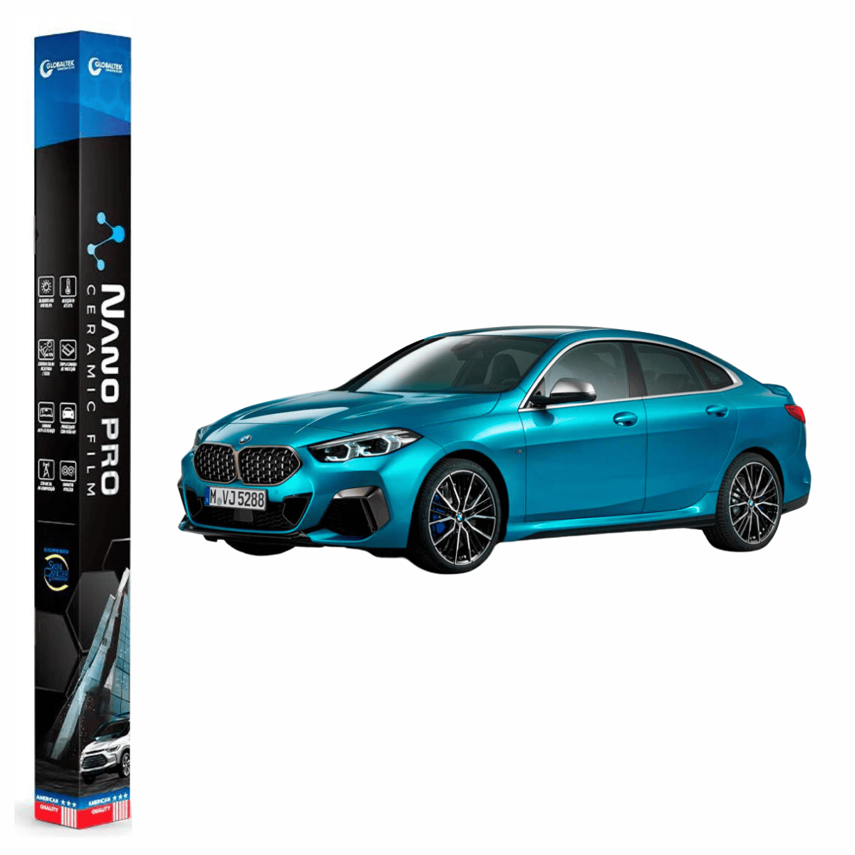 Película Insulfilm Nano Cerâmica Automotiva Térmica - BMW SERIE 8 GRAN COUPE