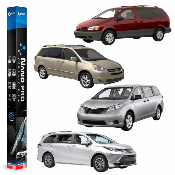 Película Insulfilm Nano Cerâmica Automotiva Térmica - TOYOTA SIENNA MINI VAN