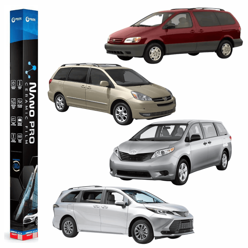 Película Insulfilm Nano Cerâmica Automotiva Térmica - TOYOTA SIENNA MINI VAN