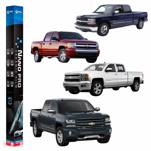Película Insulfilm Nano Cerâmica Automotiva Térmica - SILVERADO 1500 CREW CAB