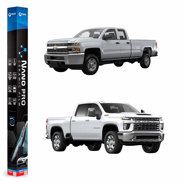 Película Insulfilm Nano Cerâmica Automotiva Térmica - SILVERADO CAB ESTENDIDA