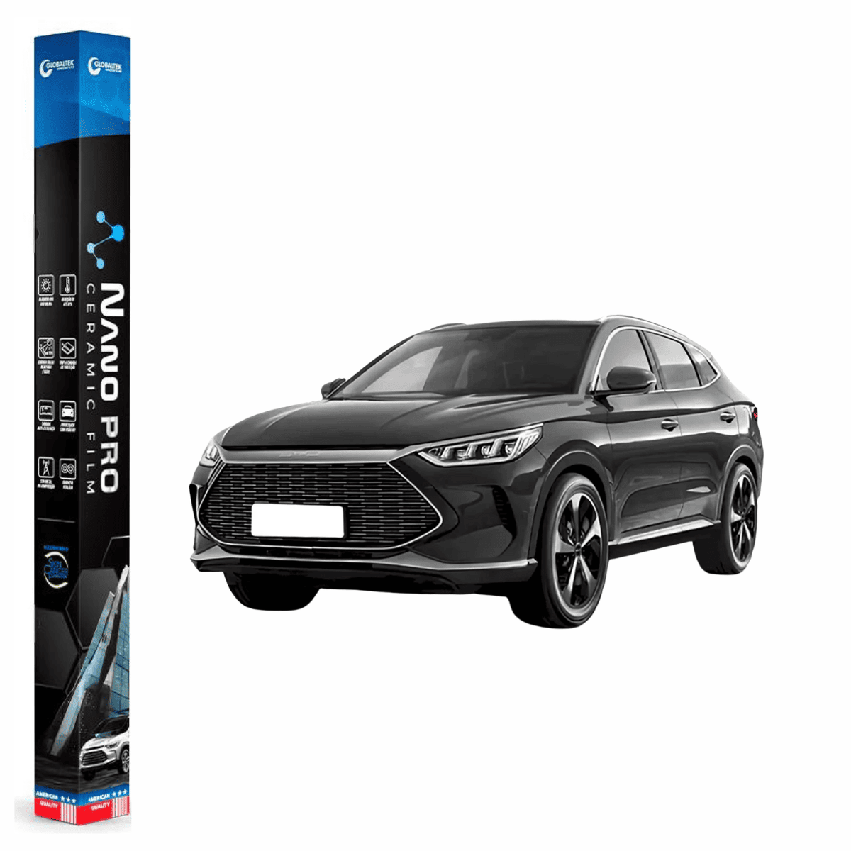 Película Nano Cerâmica Automotiva Térmica BYD Song Plus | Sob Medida