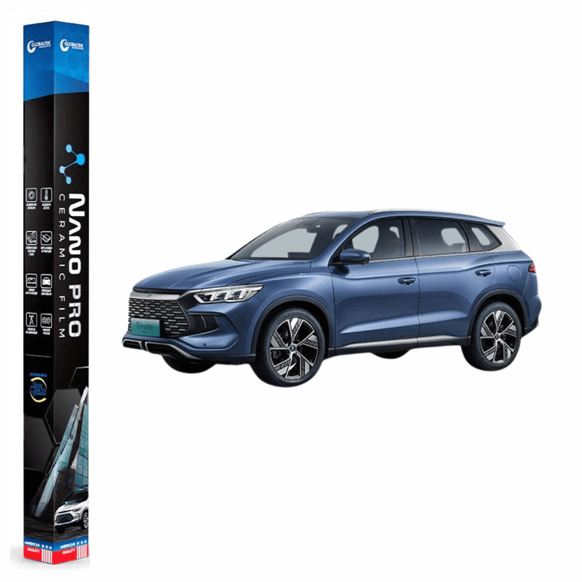 Película Nano Cerâmica Automotiva Térmica BYD Song Pro | Sob Medida