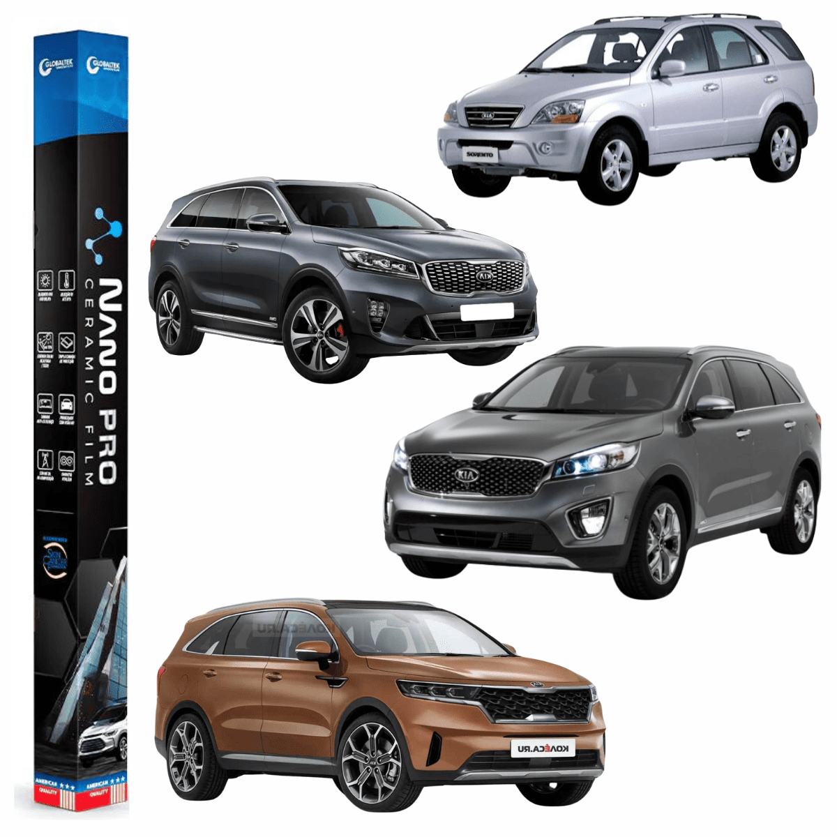 Película Insulfilm Nano Cerâmica Automotiva Térmica - KIA SORENTO