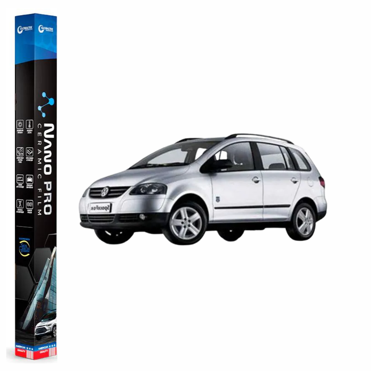 Película Insulfilm Nano Cerâmica Automotiva Térmica - VOLKSWAGEN SPACEFOX