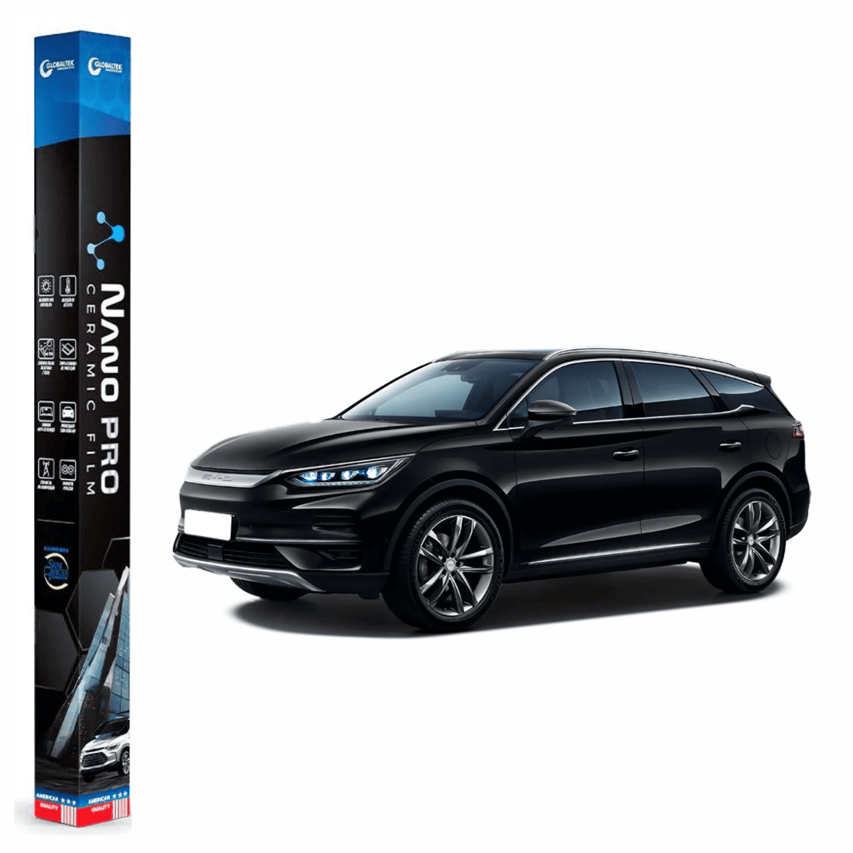 Película Nano Cerâmica Automotiva Térmica BYD TAN | Sob Medida
