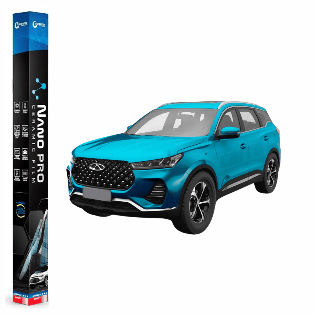Película Insulfilm Nano Cerâmica Automotiva Térmica - CHERY TIGGO 7 PRO