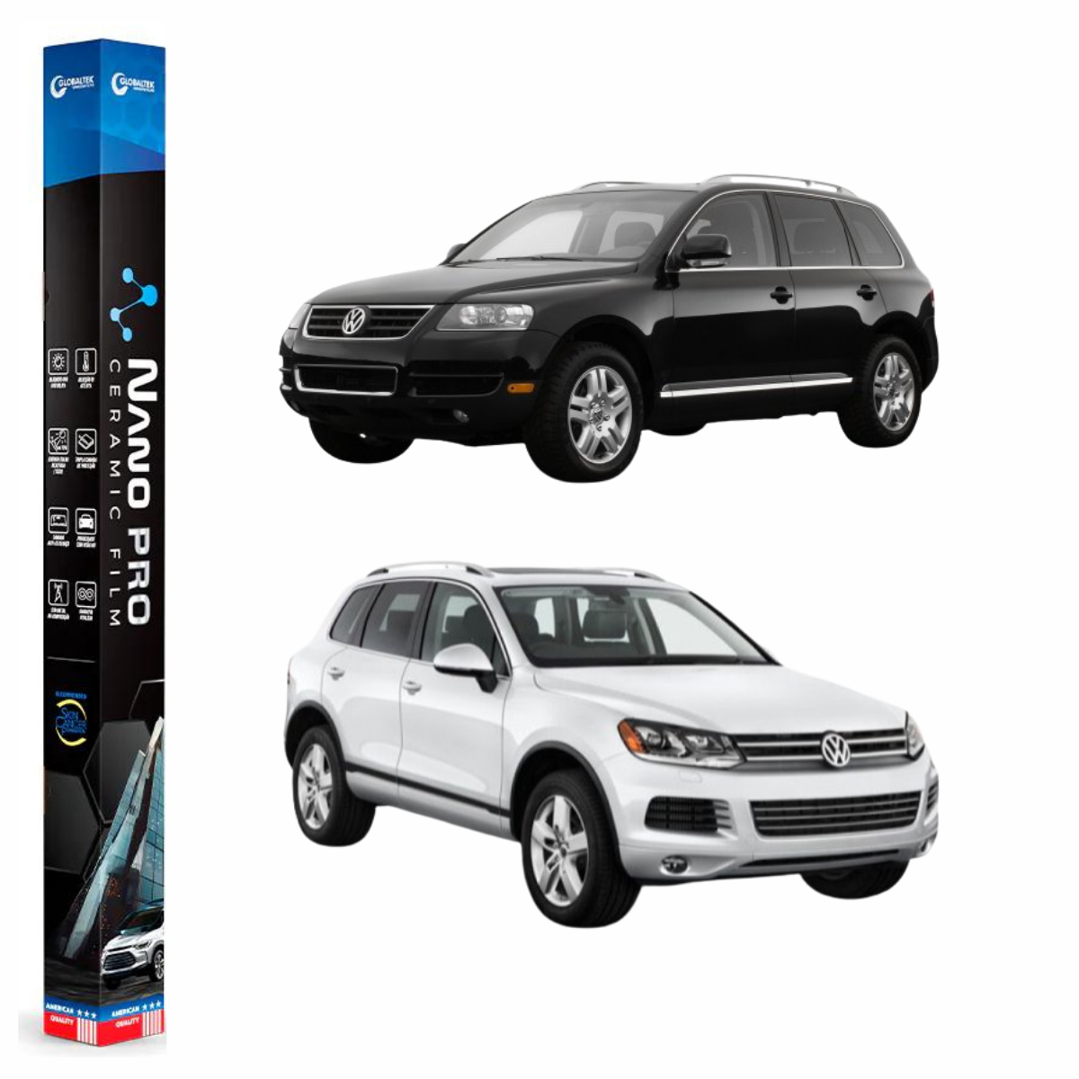 Película Insulfilm Nano Cerâmica Automotiva Térmica - VOLKSWAGEN TOUAREG