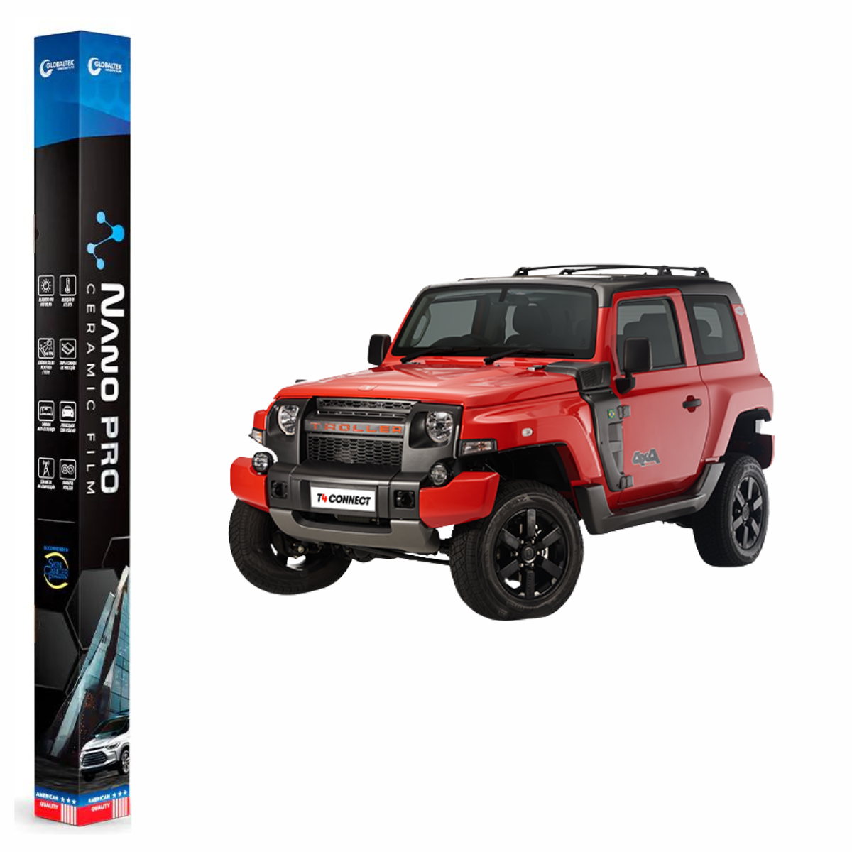Película Insulfilm Nano Cerâmica Automotiva Térmica - TROLLER