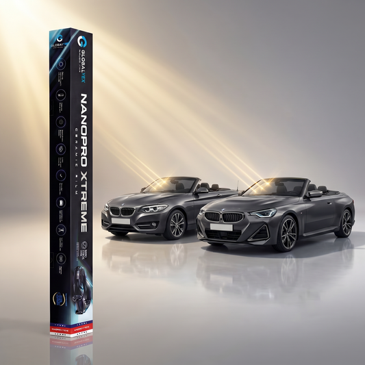 Insulfilm Nano Cerâmica BMW Série 2 Conversível — Compatível com Gerações F23 e G43 (2014-2024) — Corte Computadorizado Sob Medida — Película Térmica Premium Nanopro Xtreme