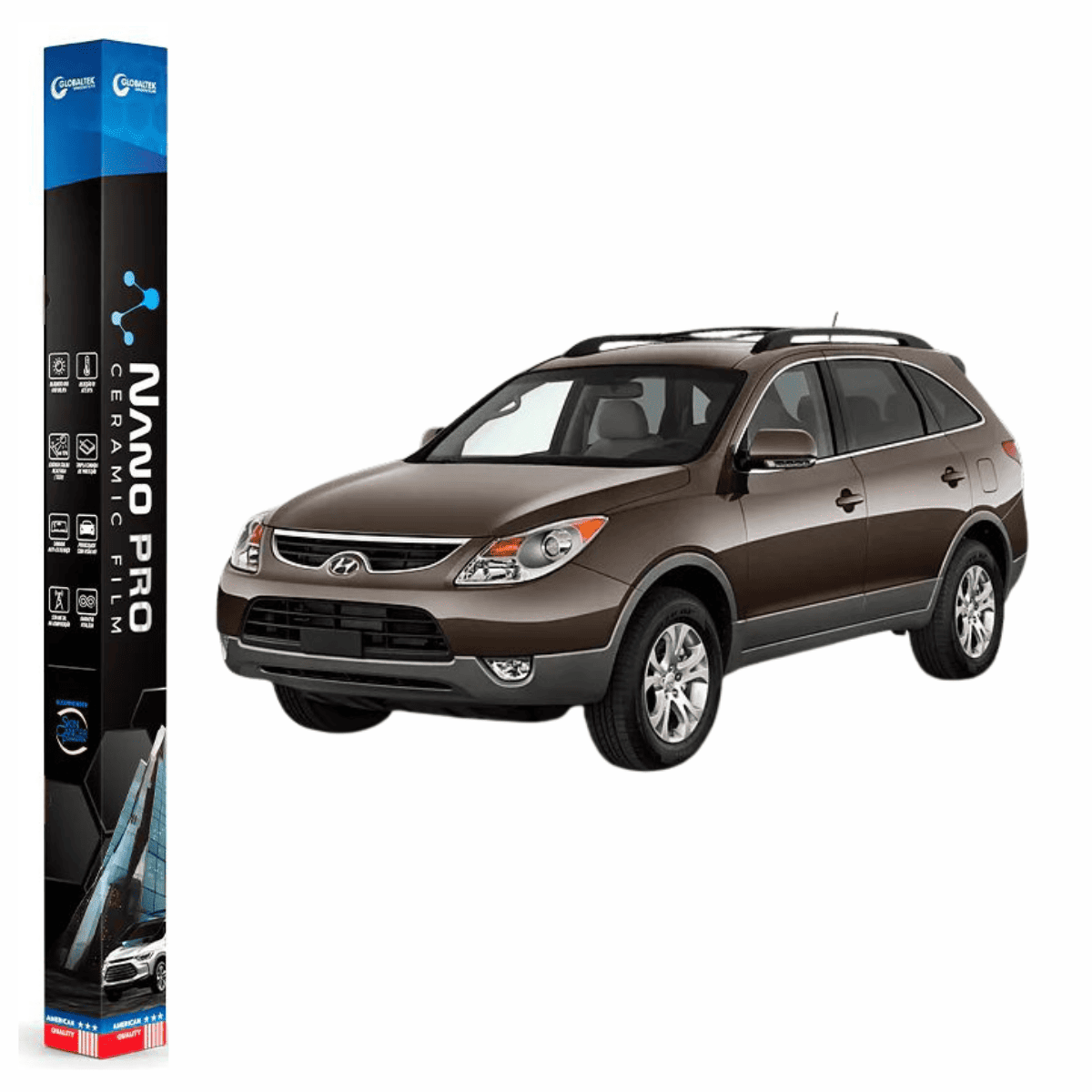 Película Insulfilm Nano Cerâmica Automotiva Térmica - HYUNDAI VERA CRUZ