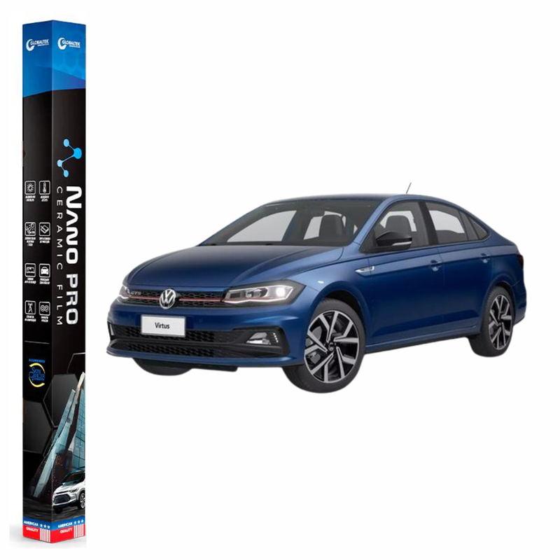 Película Insulfilm Nano Cerâmica Automotiva Térmica - VOLKSWAGEN VIRTUS
